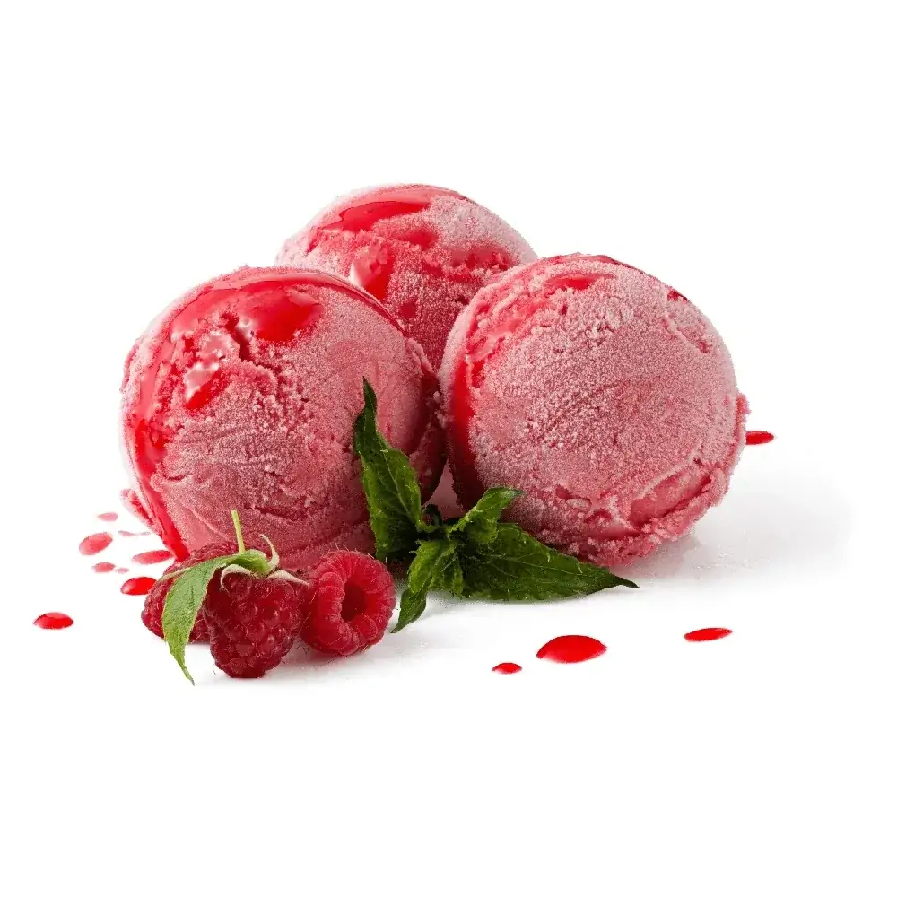 Lampone — Sorbetto di lamponi, acidità piena