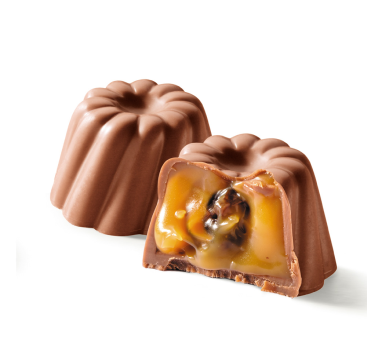 Uvetta — Pralina al latte con ganache e uvetta al rum