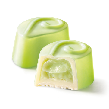 Menta — Pralina di cioccolato bianco con ganache alla menta